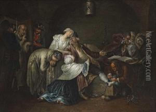 Der Grose Calas Oil Painting - Johann Baptist Reis