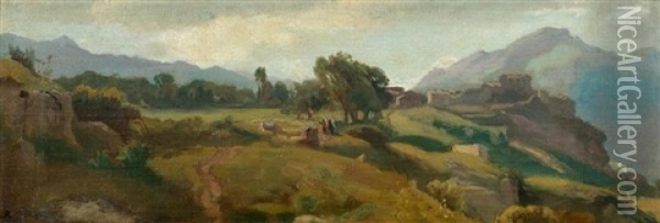Landschaft Oil Painting - Luigi Rossi