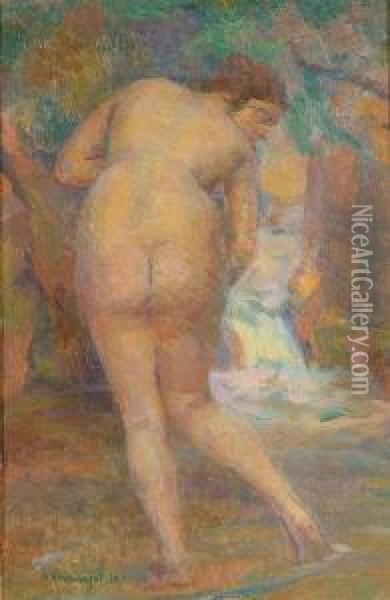 Bather Oil Painting - Abraham Hermanjat