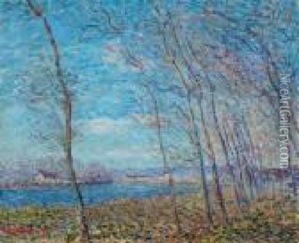 Tournant De La Seine Oil Painting - Gustave Loiseau