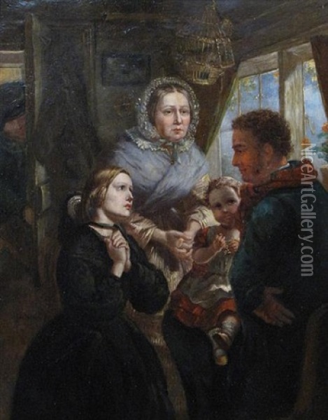A Plea For Sympathy Oil Painting - Henry Nelson O'Neill
