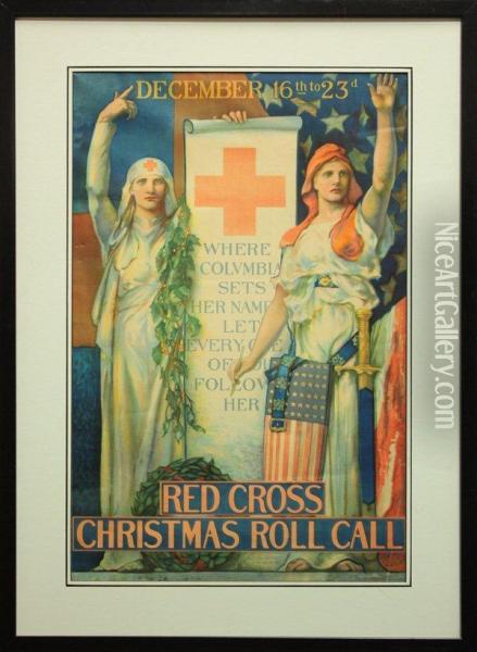Christmas Roll Call Oil Painting - Edwin Howland Blashfield