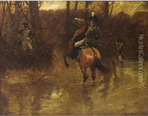 The Ambush Oil Painting - Jan Hoynck Van Papendrecht