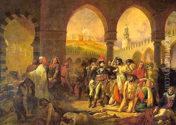 Napoleon in the Pesthouse at Jaffa Oil Painting - Antoine-Jean Gros