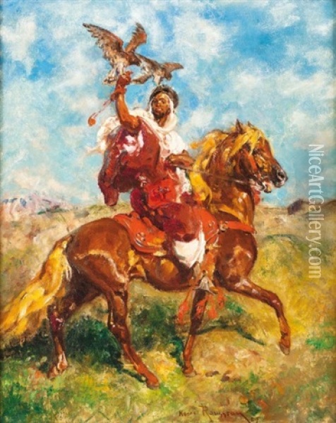 Fauconnier Arabe Oil Painting - Henri Emilien Rousseau