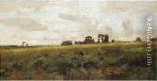 The Wheat Field Oil Painting - Pierre-Emmanuel Damoye