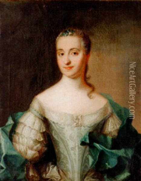 Maria Inga Gerner Oil Painting - Johann Henrik Scheffel