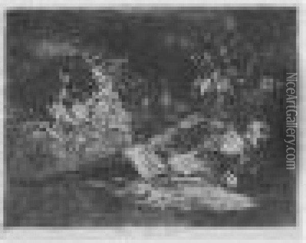 Los Desastres De La Guerra (delteil 120-162; Harris 121-163; D.165-199; H.166-200) Oil Painting - Francisco De Goya y Lucientes