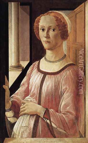 Portrait of a Lady 1470-75 Oil Painting - Sandro Botticelli