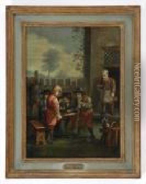 Leisure Time Oil Painting - David The Younger Teniers