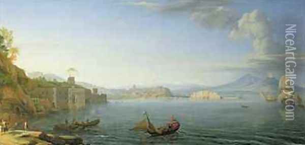 View of Naples 1750 Oil Painting - Adrien Manglard