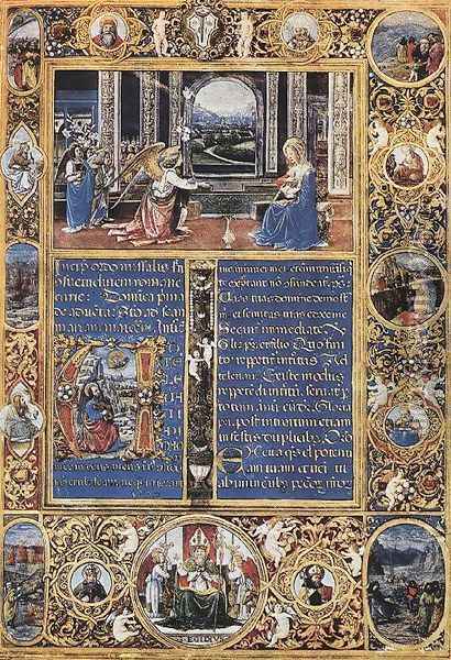 Illustration to a Missal Oil Painting - Gherardo di Giovanni del Fora