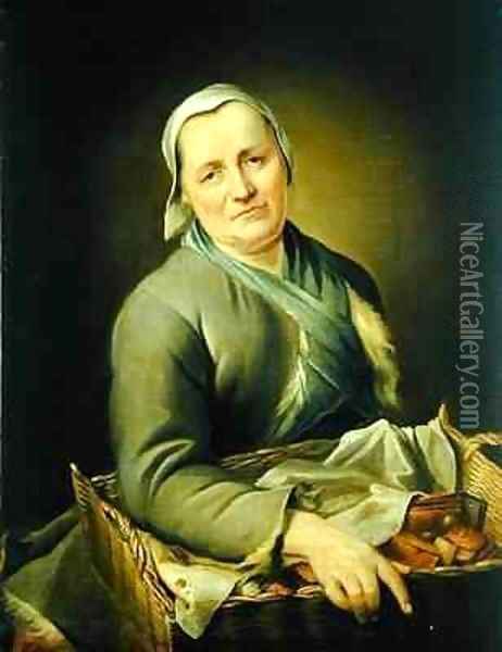 The Kitchen Maid Oil Painting - Balthasar Denner