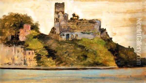 Il Castello Di Lerici Oil Painting - Giovanni Fattori