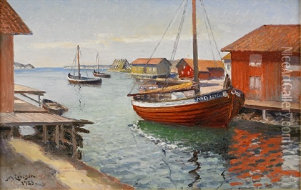 Bathamn Oil Painting - Johan Ericson