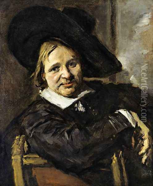 Portrait of a Man in a Slouch Hat 1660-66 Oil Painting - Frans Hals