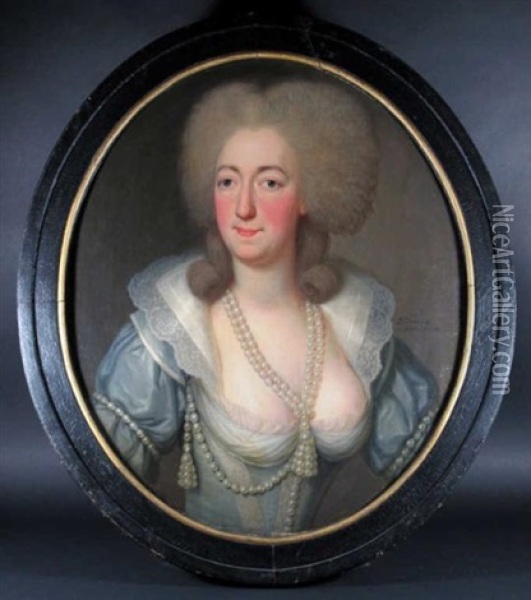 Portrait Presume De Marie-antoinette Oil Painting - Guillaume Dominique Jacques Doncre