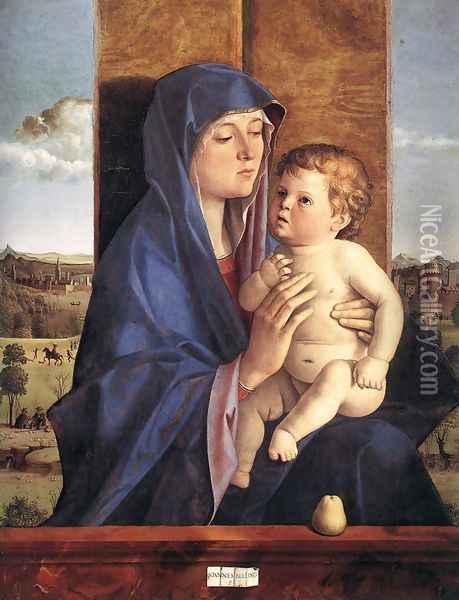 Madonna and Child 1480-90 Oil Painting - Giovanni Bellini