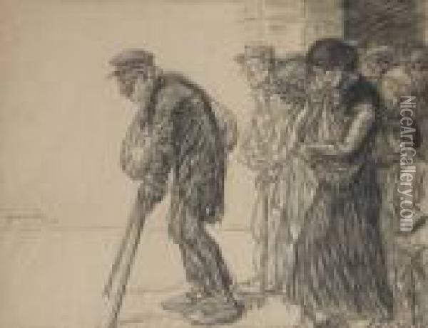 Procession Oil Painting - Theophile Alexandre Steinlen