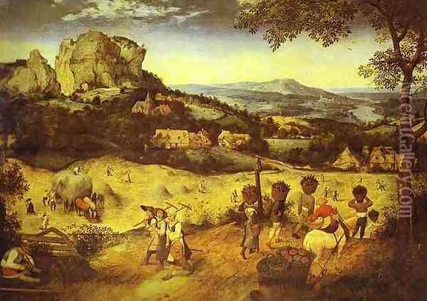 Haymaking Oil Painting - Pieter the Elder Bruegel