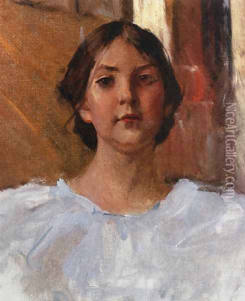 My Daughter Dorothy Oil Painting - William Merritt Chase