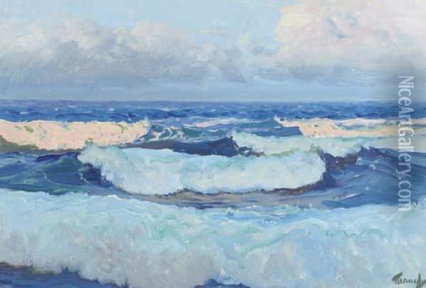 Tropic Seas Oil Painting - Frederick Judd Waugh