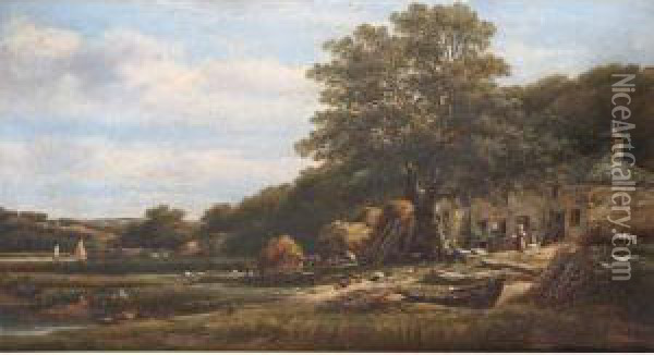 On The Tamer Oil Painting - William Pitt