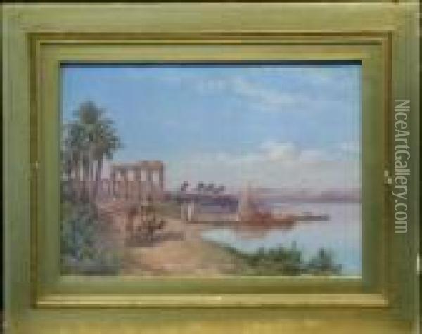 Desert Oasis Oil Painting - Paul Pascal