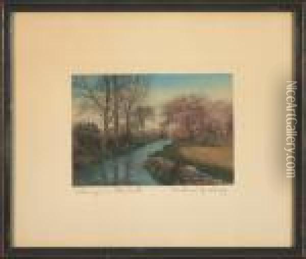 Hand Colored Photograph Oil Painting - Wallace Nutting