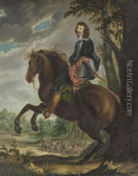Equestrian Portrait Of Albert De Ligne, Duke Of Arenberg And Prince Of Barbancon Oil Painting - Sir Anthony Van Dyck