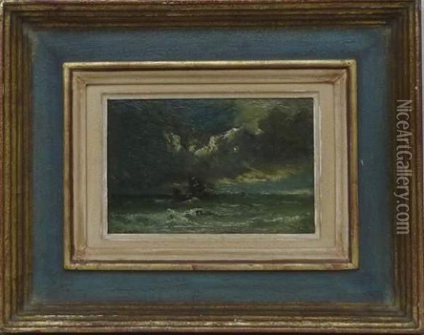  Marine Pres De Cayeux Sur Mer  Oil Painting - Jules Dupre