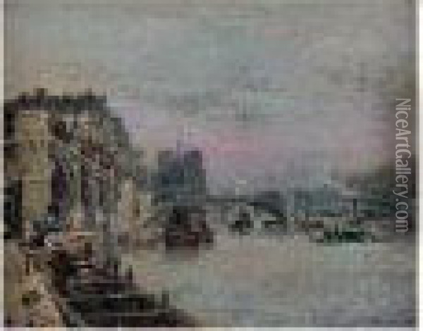 Paris, Notre-dame Oil Painting - Gustave Madelain