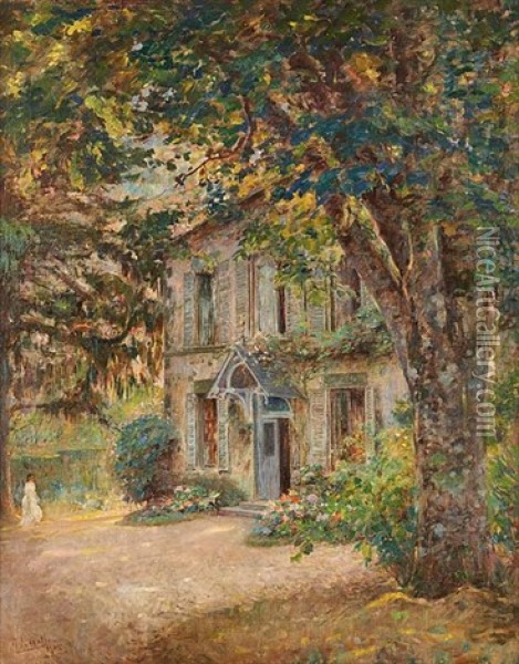 Retour A La Villa Oil Painting - Henry Lerolle
