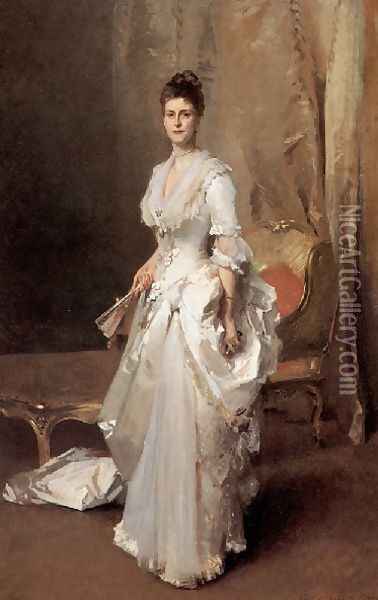 Mrs Henry White Oil Painting - John Singer Sargent