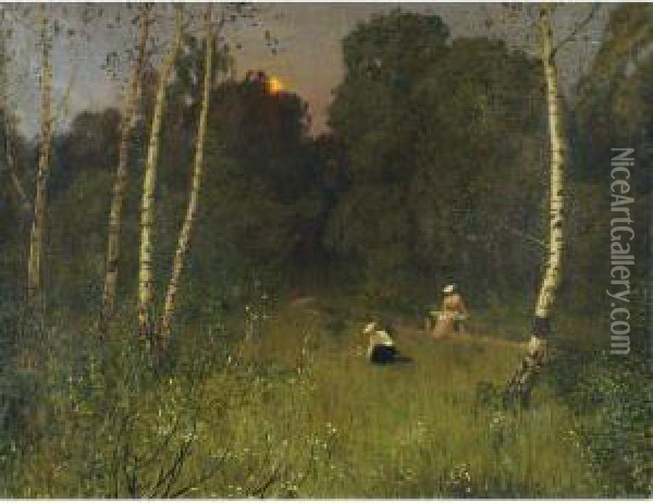 Twilight Oil Painting - Nikolai Nikanorovich Dubovsky