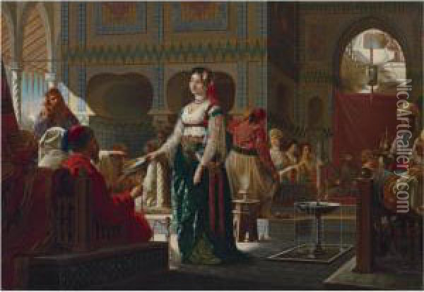 After The Dance Oil Painting - Jan Baptist Huysmans