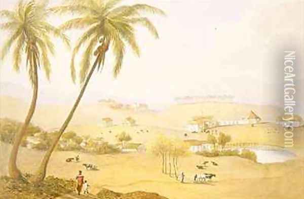 Haughton Court Hanover Jamaica Oil Painting - James Hakewill