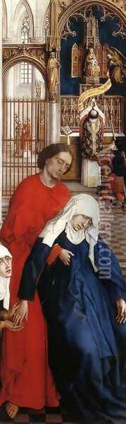 Seven Sacraments Altarpiece (detail-2) 1445-50 Oil Painting - Rogier van der Weyden