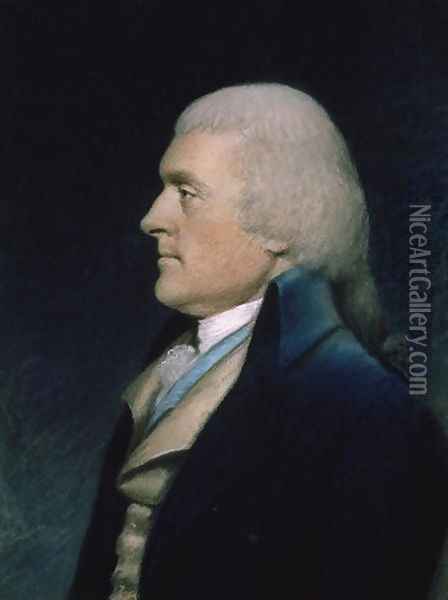 Thomas Jefferson 1743-1826 c.1797 Oil Painting - James Sharples