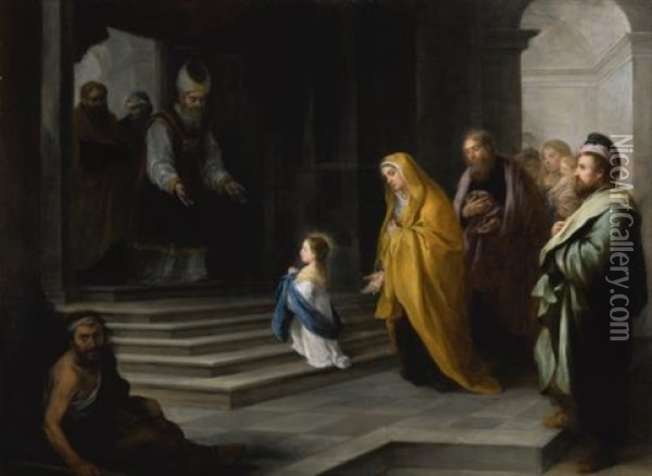 The Presentation Of The Virgin Oil Painting - Bartolome Esteban Murillo