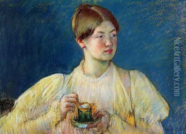 The Cup of Tea I Oil Painting - Mary Cassatt