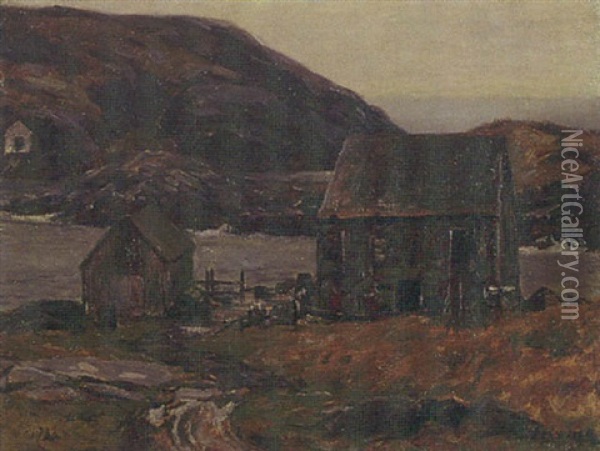 Maine Coast, Monhegan Oil Painting - Wilson Henry Irvine
