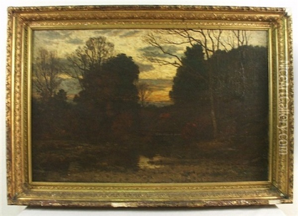 November Twilight Oil Painting - John Joseph Enneking