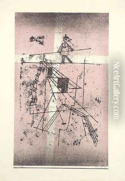 Seiltanzer, from Kunst der Gegenwart Oil Painting - Paul Klee