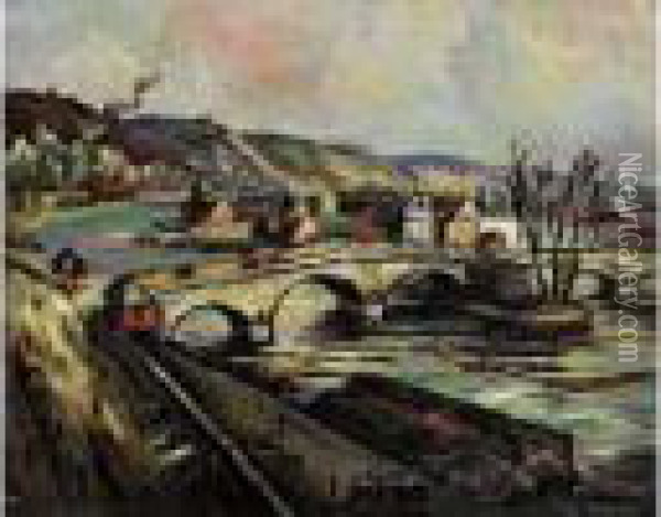 Rouen Oil Painting - Pierre Dumont