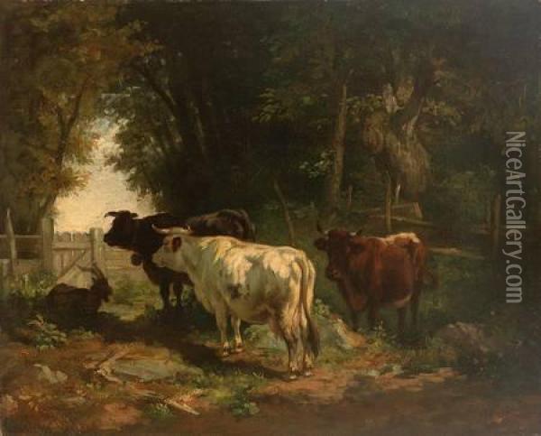Studierte Ab 1834 An Der Munchner Akademie Oil Painting - Friedrich Johann Voltz