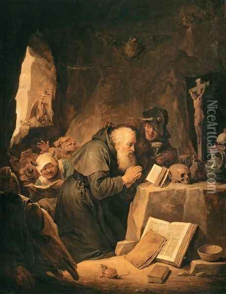 The Temptation of St Anthony Oil Painting - David The Younger Teniers