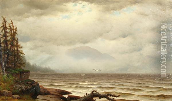 Maine Coastal Scene Oil Painting - William Frederick de Haas