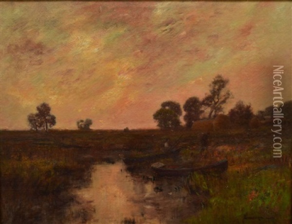 End Of The Day Oil Painting - Edward B. Gay