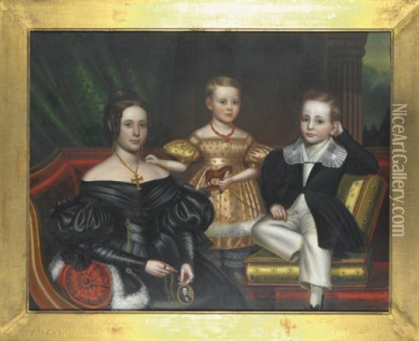 Willard Family Portrait Oil Painting - John Sherburne Blunt
